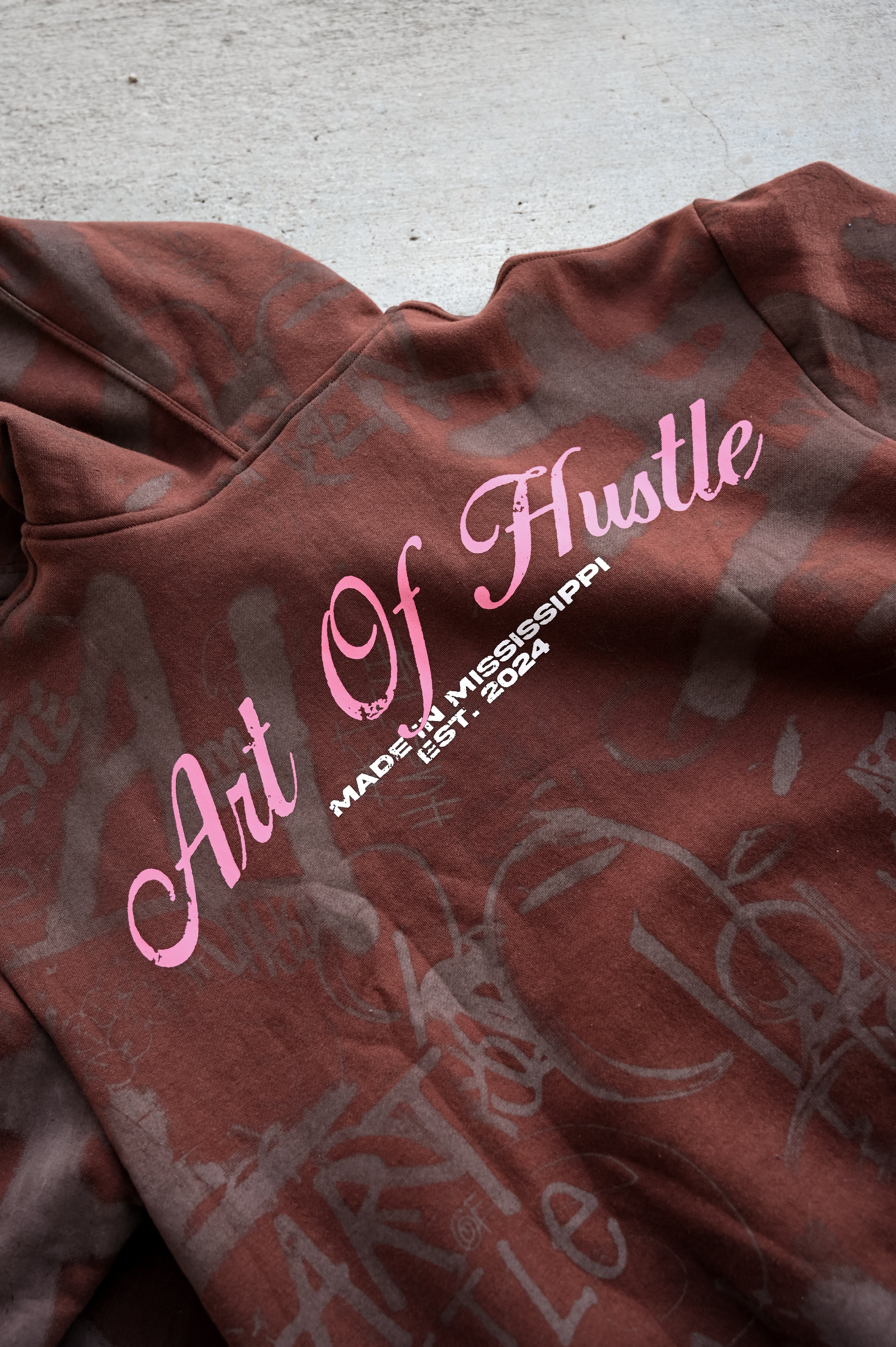 Brown AOH Graffiti Zipup