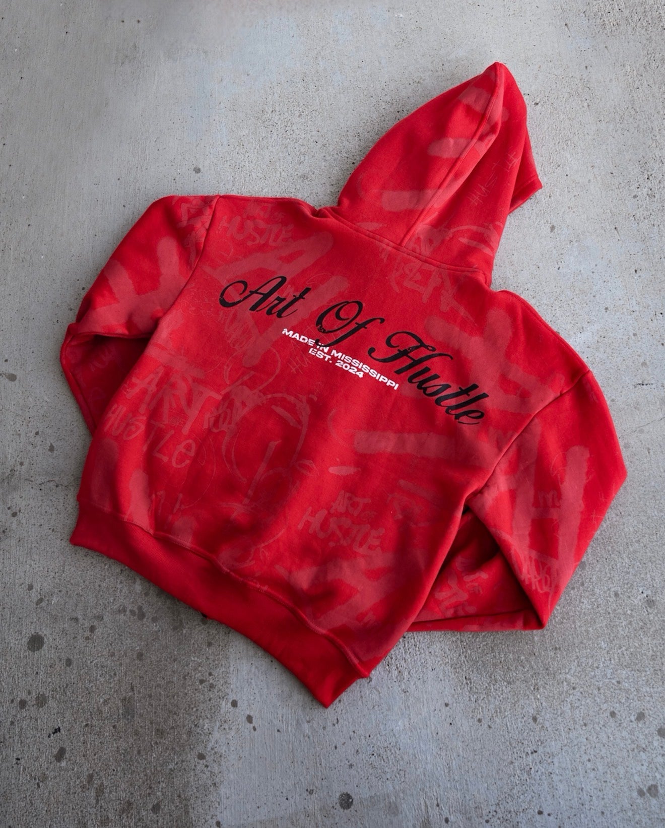 Red AOH Graffiti Zipup