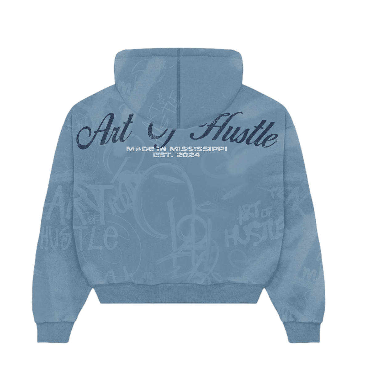 Blue AOH Graffiti Zipup