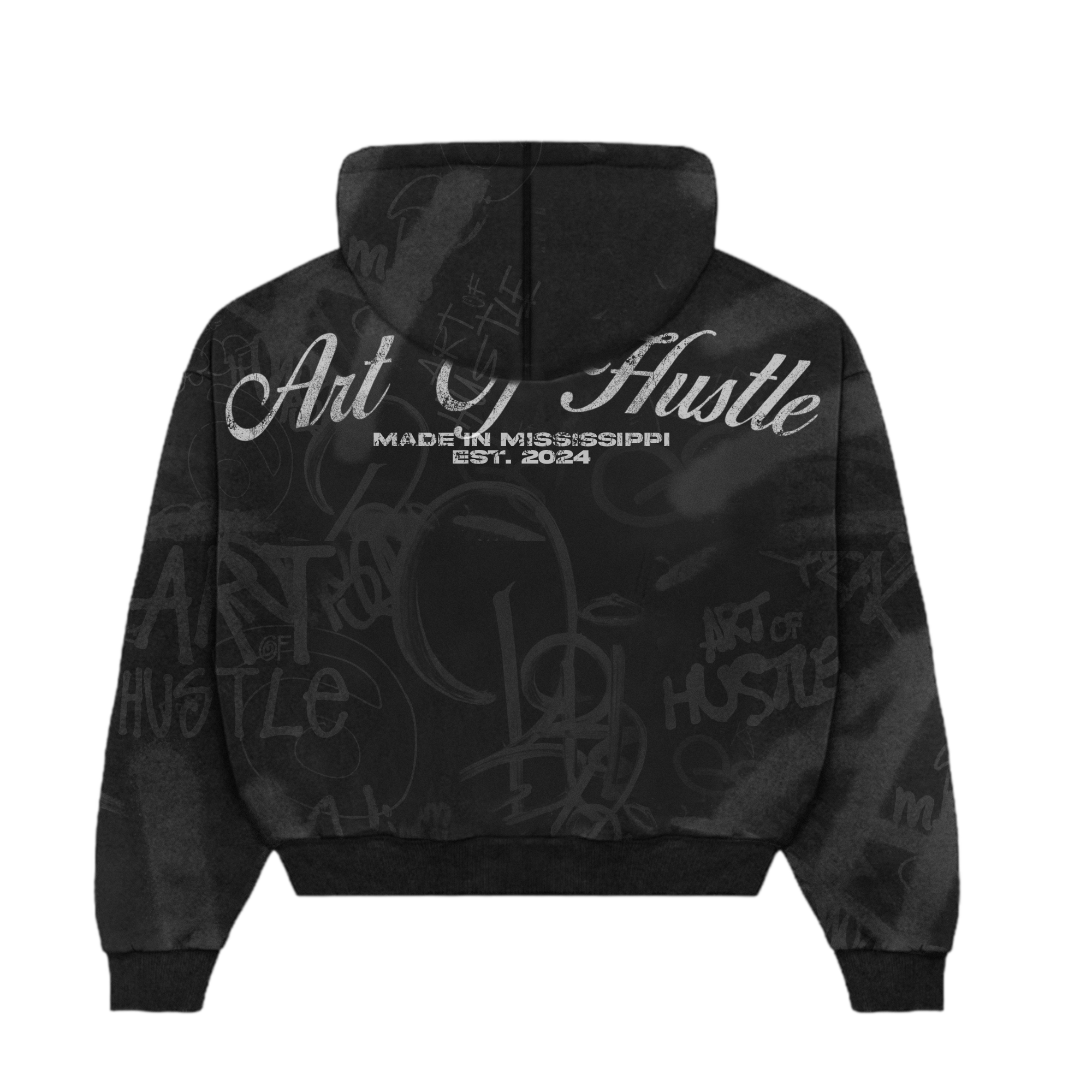 Black AOH Graffiti Zipup
