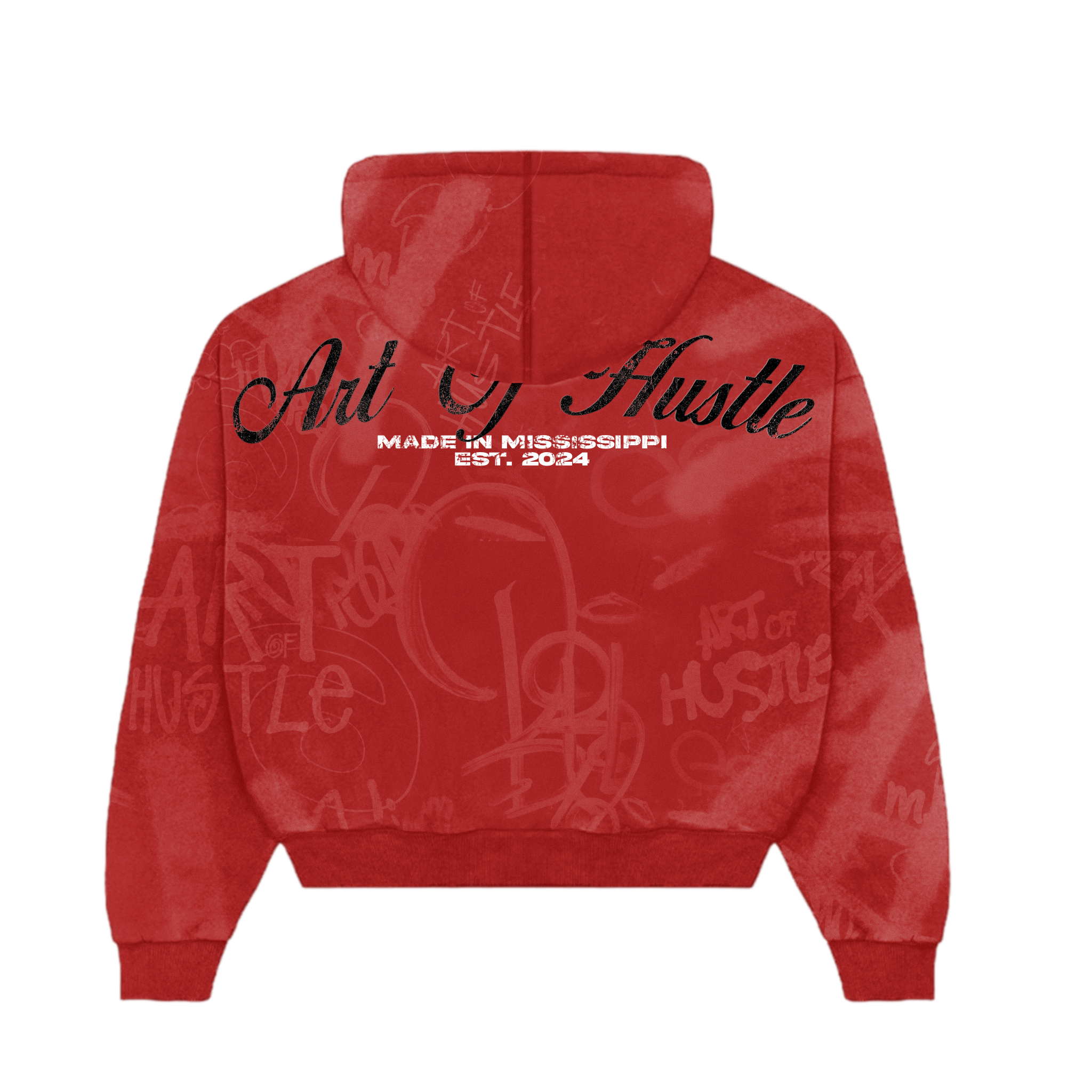 Red AOH Graffiti Zipup