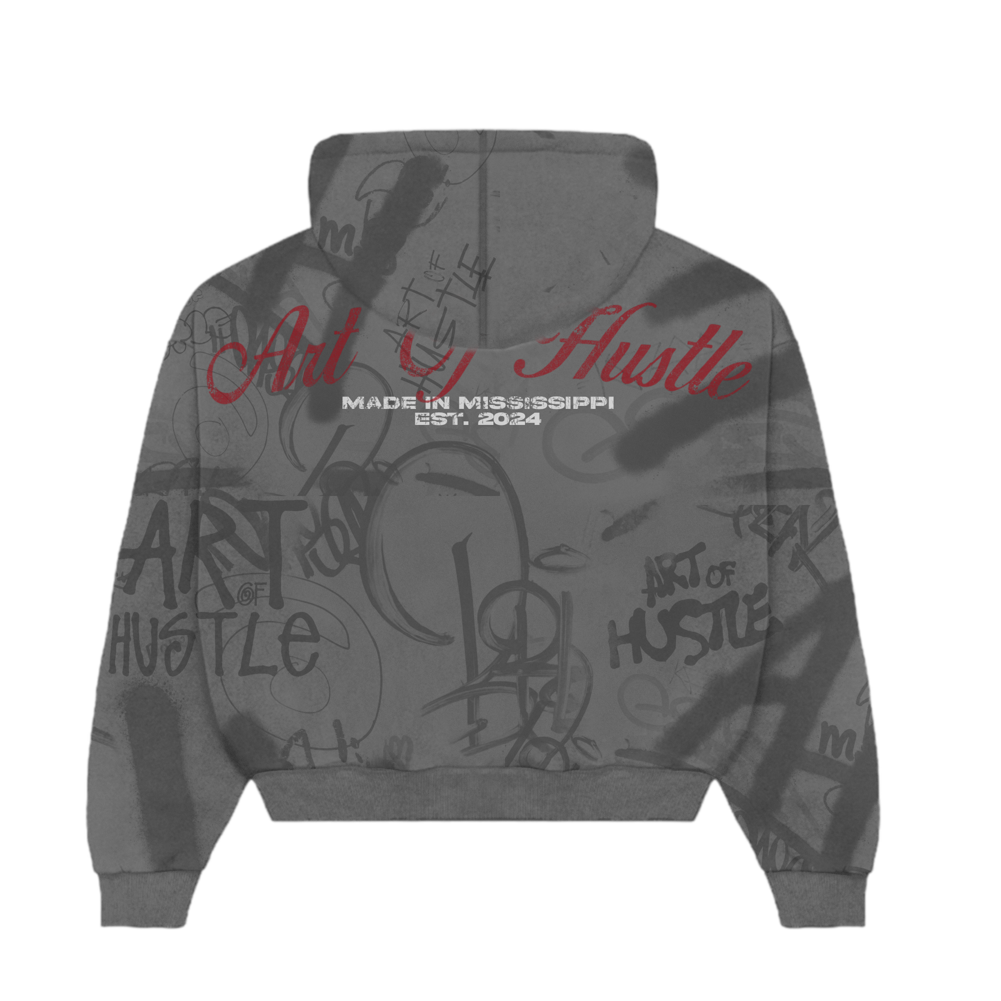 Grey AOH Graffiti Zipup