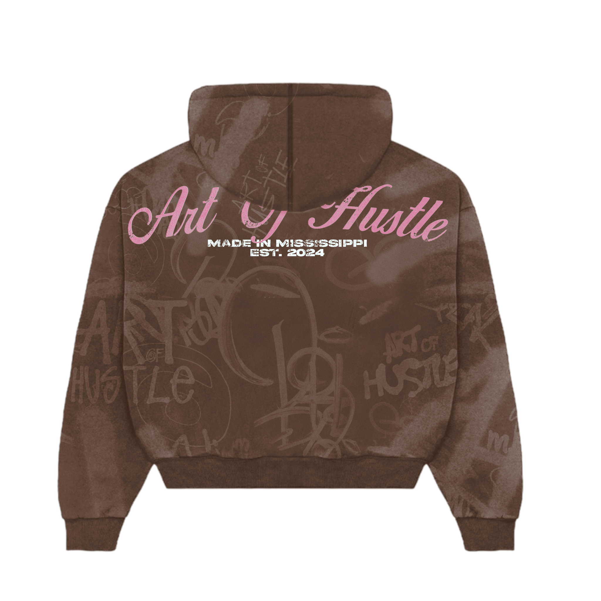 Brown AOH Graffiti Zipup